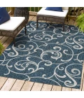 Jonathan Y TUSCAN SUN COLLECTION Blue TSN205B 2ft.-11in. X 4ft.-11in. Rect. Rug