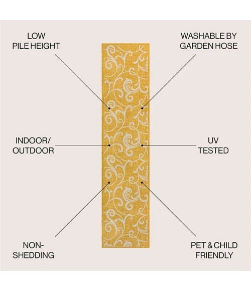 Jonathan Y TUSCAN SUN COLLECTION Green TSN205D 2ft. X 7ft.-10in. Rect. Rug