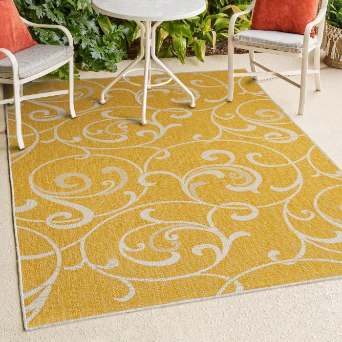 Jonathan Y TUSCAN SUN COLLECTION Yellow TSN205C 5ft.3in. X 7ft.7in. Rect. Rug