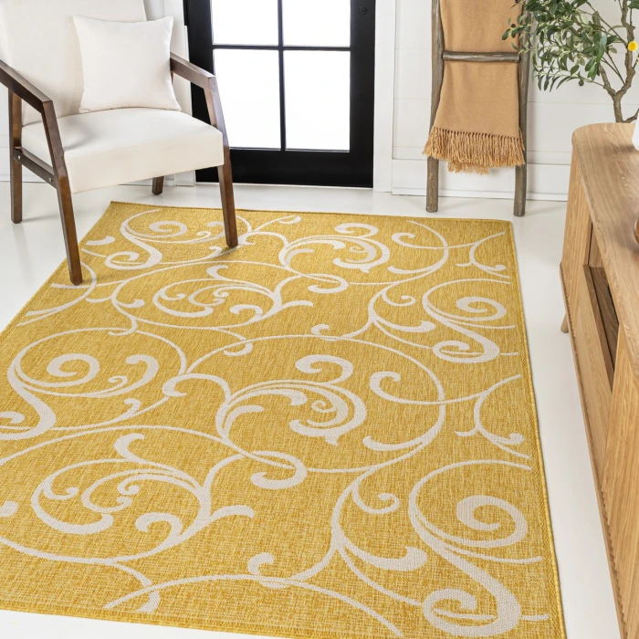 Jonathan Y TUSCAN SUN COLLECTION Yellow TSN205C 5ft.3in. X 7ft.7in. Rect. Rug