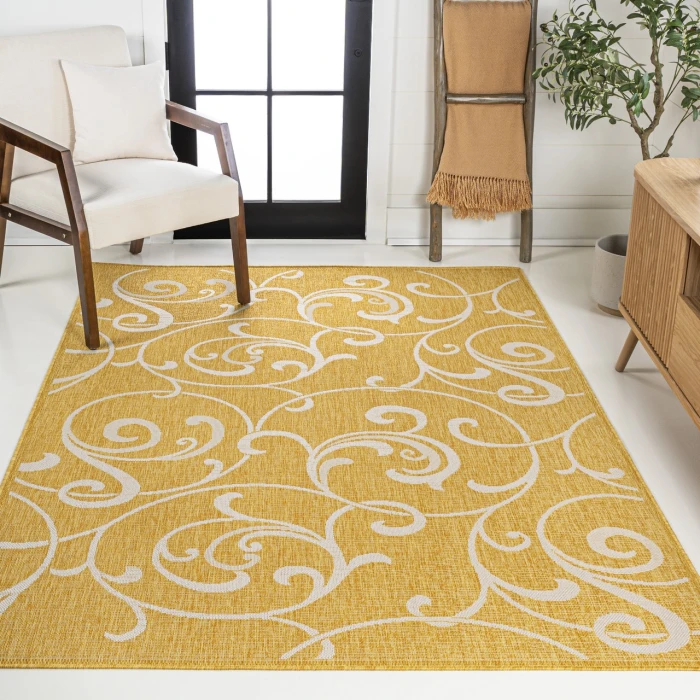 Jonathan Y TUSCAN SUN COLLECTION Yellow TSN205C 5ft.3in. X 7ft.7in. Rect. Rug