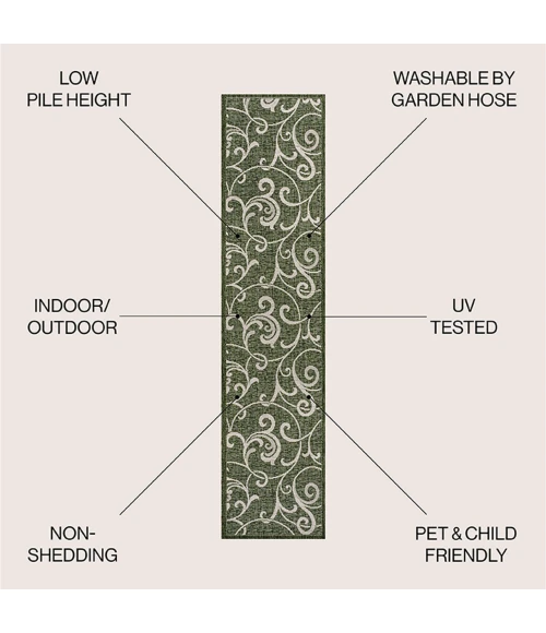 Jonathan Y TUSCAN SUN COLLECTION Blue TSN205E 2ft. X 7ft.-10in. Rect. Rug