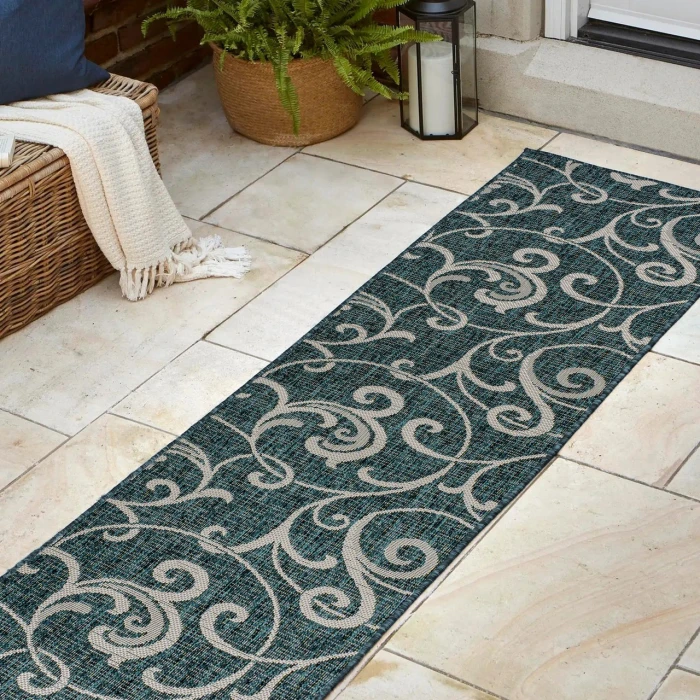 Jonathan Y TUSCAN SUN COLLECTION Blue TSN206A 2ft. X 7ft.-10in. Rect. Rug