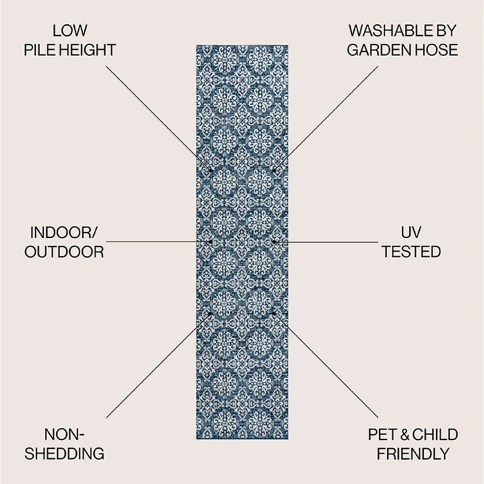 Jonathan Y TUSCAN SUN COLLECTION Pink TSN206B 2ft. X 7ft.-10in. Rect. Rug