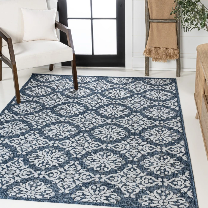 Jonathan Y TUSCAN SUN COLLECTION Blue TSN206A 2ft.-11in. X 4ft.-11in. Rect. Rug
