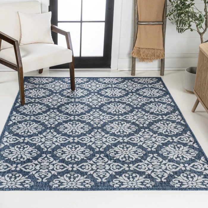 Jonathan Y TUSCAN SUN COLLECTION Blue TSN206A 2ft.-11in. X 4ft.-11in. Rect. Rug