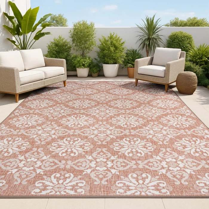 Jonathan Y TUSCAN SUN COLLECTION Pink TSN206B 2ft.-11in. X 4ft.-11in. Rect. Rug