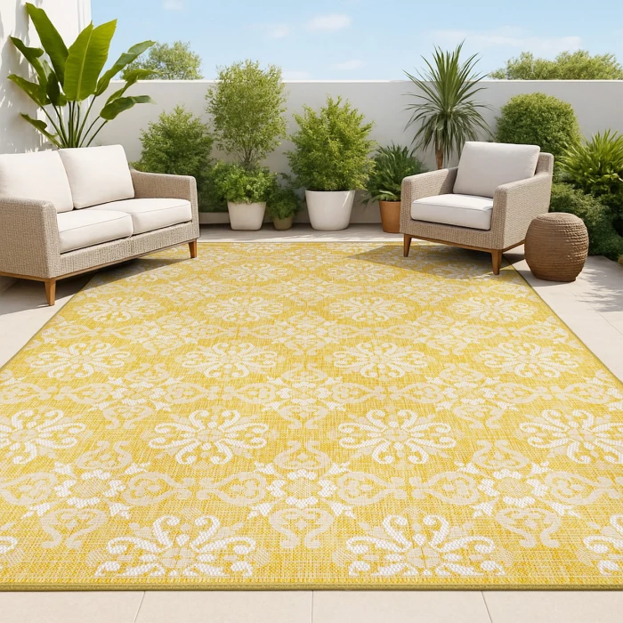 Jonathan Y TUSCAN SUN COLLECTION Yellow TSN206C 2ft.-11in. X 4ft.-11in. Rect. Rug