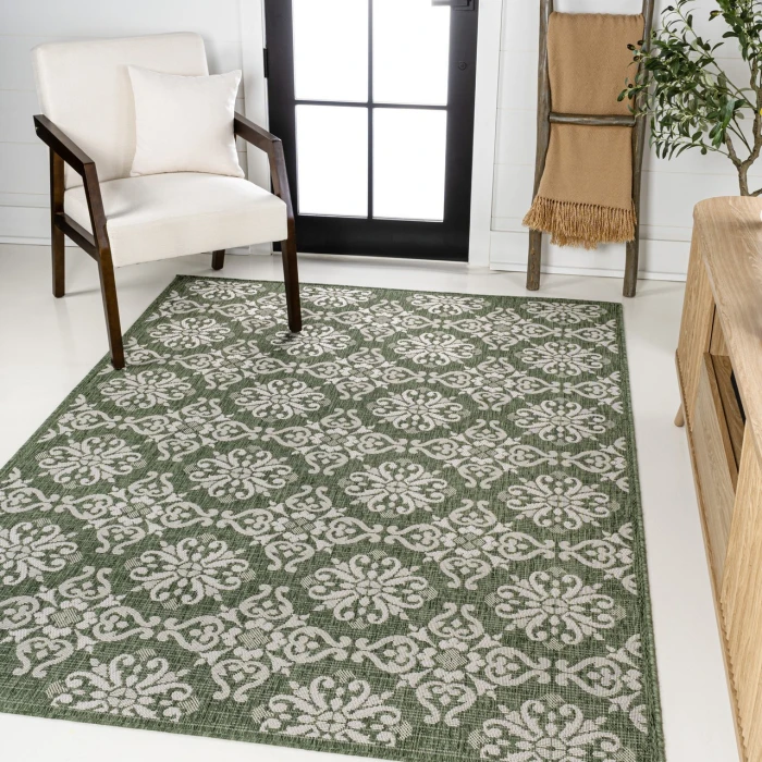 Jonathan Y TUSCAN SUN COLLECTION Green TSN206D 5ft.3in. X 7ft.7in. Rect. Rug