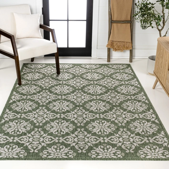 Jonathan Y TUSCAN SUN COLLECTION Green TSN206D 5ft.3in. X 7ft.7in. Rect. Rug