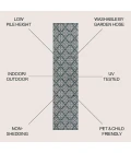 Jonathan Y TUSCAN SUN COLLECTION Yellow TSN207A 2ft. X 7ft.-10in. Rect. Rug
