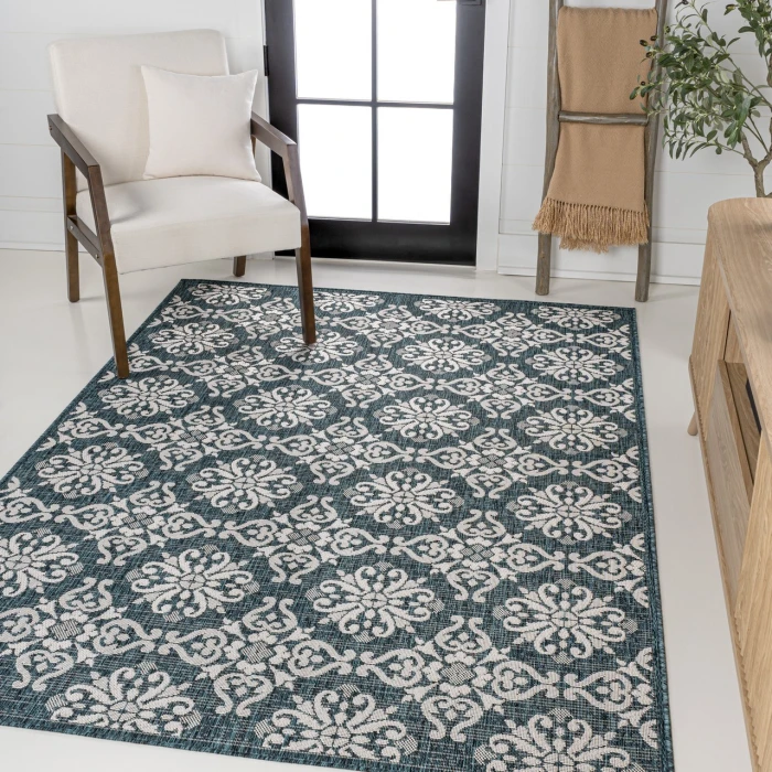 Jonathan Y TUSCAN SUN COLLECTION Blue TSN206E 2ft.-11in. X 4ft.-11in. Rect. Rug