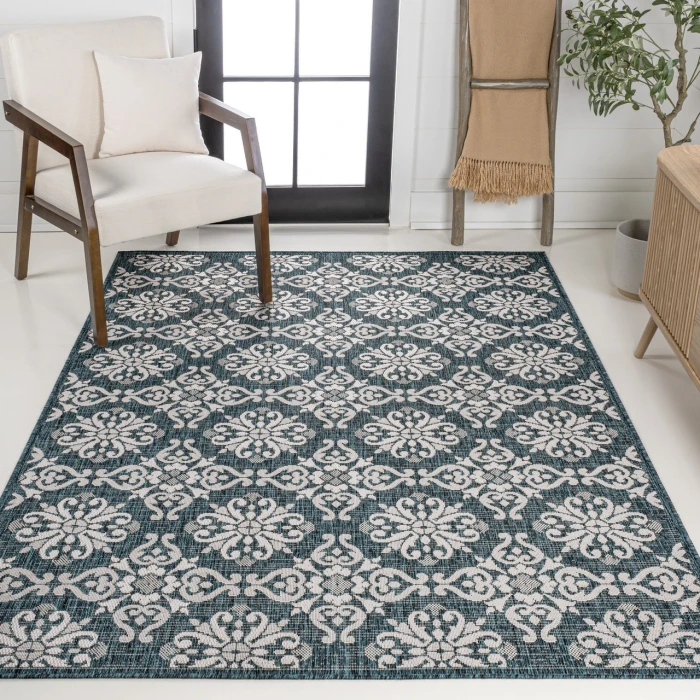 Jonathan Y TUSCAN SUN COLLECTION Blue TSN206E 2ft.-11in. X 4ft.-11in. Rect. Rug