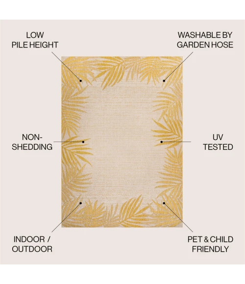 Jonathan Y TUSCAN SUN COLLECTION Yellow TSN207A 2ft.-11in. X 4ft.-11in. Rect. Rug