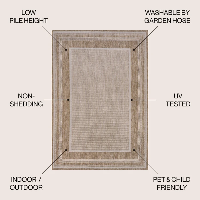 Jonathan Y TUSCAN SUN COLLECTION Beige TSN209A 7ft.-10in. X 10ft. Rect. Rug