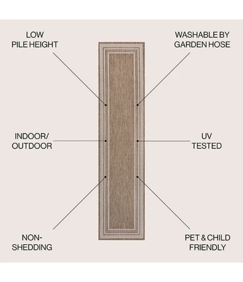 Jonathan Y TUSCAN SUN COLLECTION Beige TSN211A 2ft. X 7ft.-10in. Rect. Rug