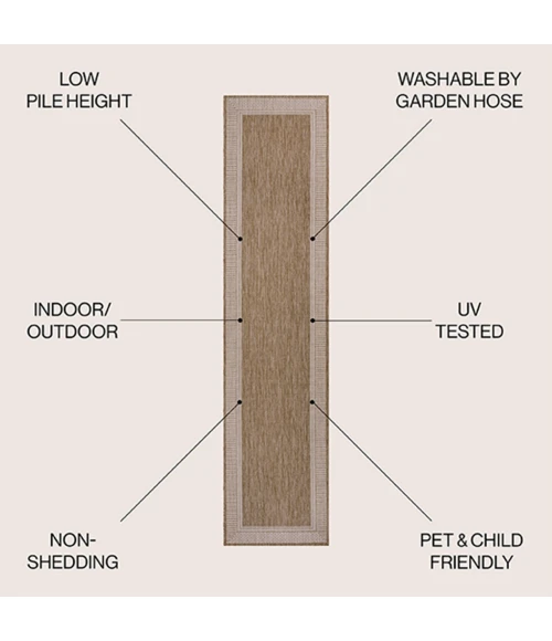 Jonathan Y TUSCAN SUN COLLECTION Cream TSN212A 2ft. X 7ft.-10in. Rect. Rug