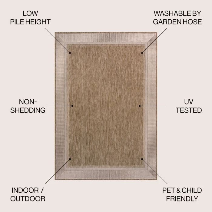 Jonathan Y TUSCAN SUN COLLECTION Beige TSN211A 5ft.3in. X 7ft.7in. Rect. Rug