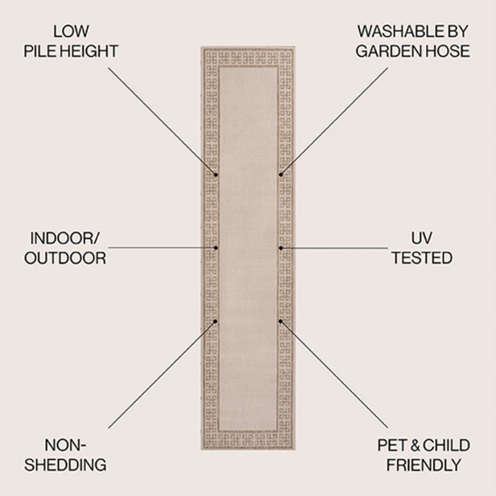 Jonathan Y TUSCAN SUN COLLECTION Black TSN213A 2ft. X 7ft.-10in. Rect. Rug
