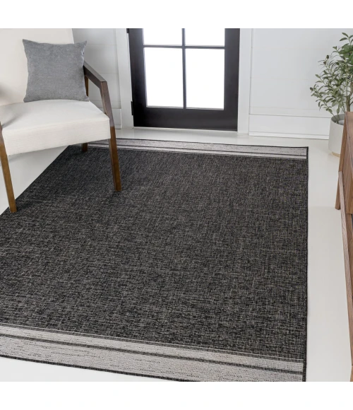 Jonathan Y TUSCAN SUN COLLECTION Black MOH101D 7ft.-10in. X 10ft. Rect. Rug