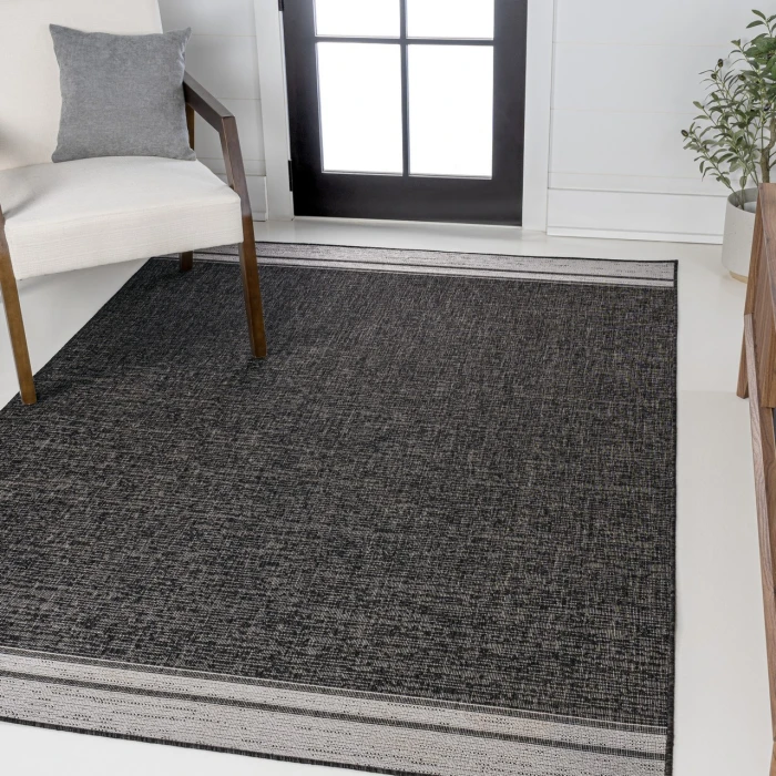 Jonathan Y TUSCAN SUN COLLECTION Black TSN213A 5ft.3in. X 7ft.7in. Rect. Rug