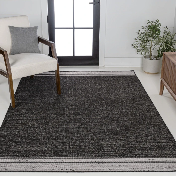 Jonathan Y TUSCAN SUN COLLECTION Black TSN213A 5ft.3in. X 7ft.7in. Rect. Rug