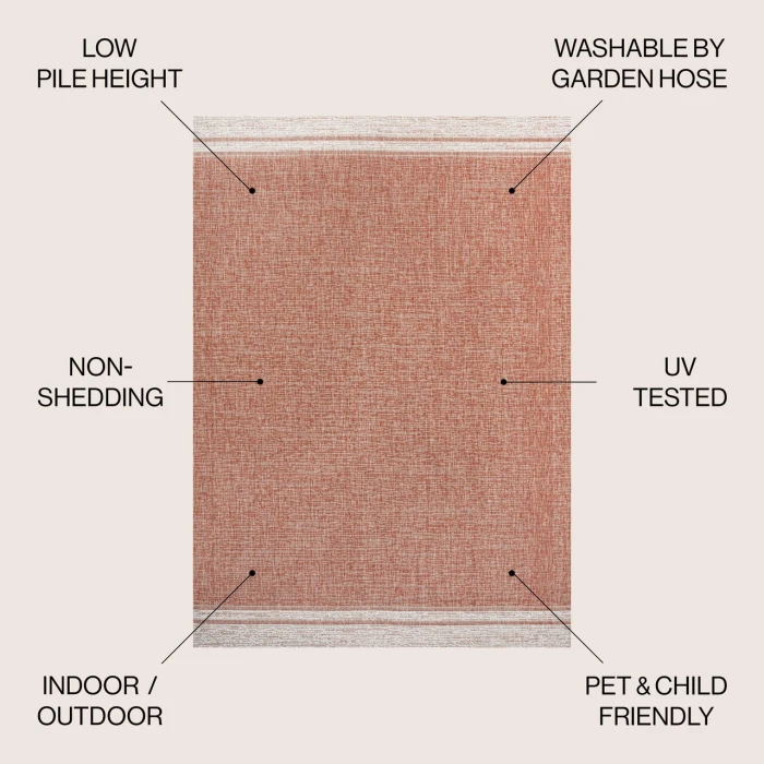 Jonathan Y TUSCAN SUN COLLECTION Pink TSN213B 5ft.3in. X 7ft.7in. Rect. Rug