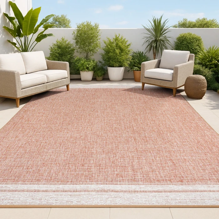 Jonathan Y TUSCAN SUN COLLECTION Pink TSN213B 5ft.3in. X 7ft.7in. Rect. Rug