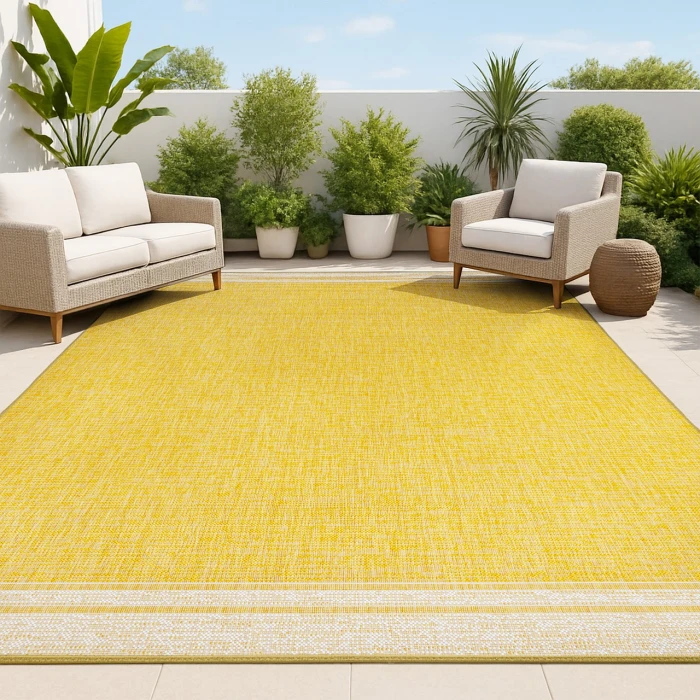Jonathan Y TUSCAN SUN COLLECTION Yellow TSN213C 5ft.3in. X 7ft.7in. Rect. Rug