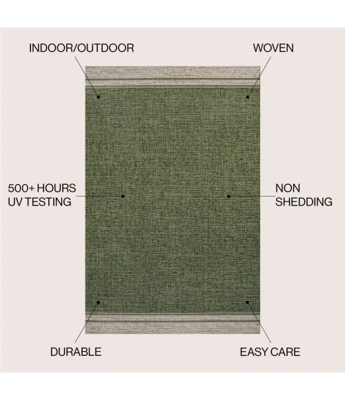 Jonathan Y TUSCAN SUN COLLECTION Green TSN213D 2ft.-11in. X 4ft.-11in. Rect. Rug