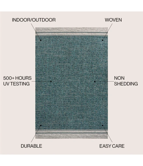 Jonathan Y TUSCAN SUN COLLECTION Blue BMF106A 7ft.-10in. X 10ft. Rect. Rug