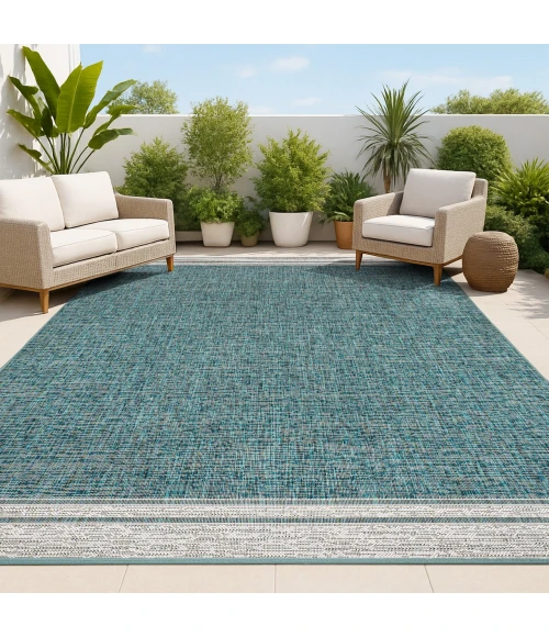 Jonathan Y TUSCAN SUN COLLECTION Blue BMF106A 7ft.-10in. X 10ft. Rect. Rug