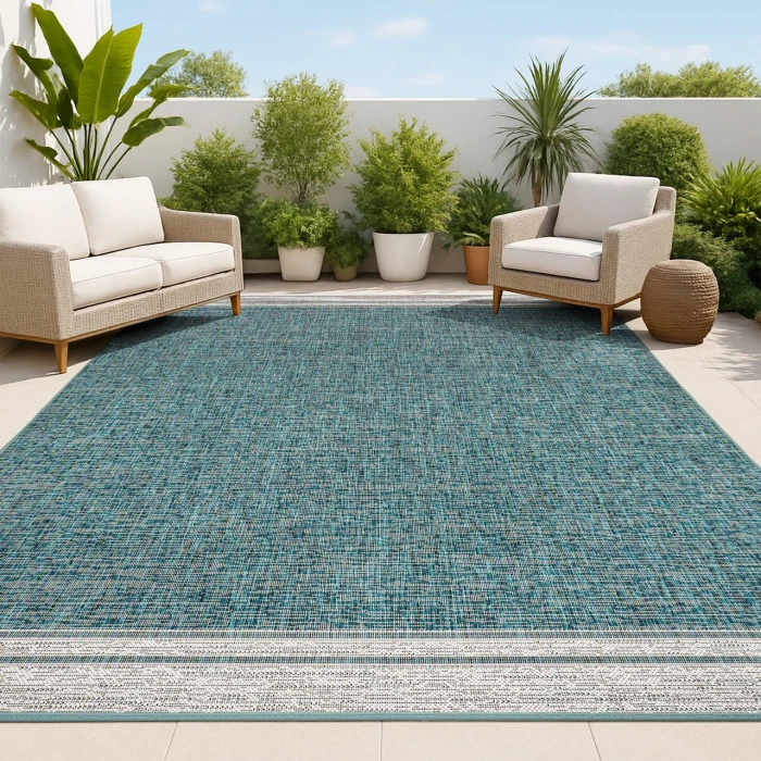 Jonathan Y TUSCAN SUN COLLECTION Blue TSN213E 4ft. X 6ft. Rect. Rug