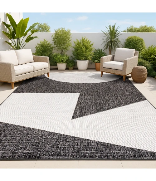 Jonathan Y TUSCAN SUN COLLECTION Black TSN302A 2ft.-11in. X 4ft.-11in. Rect. Rug