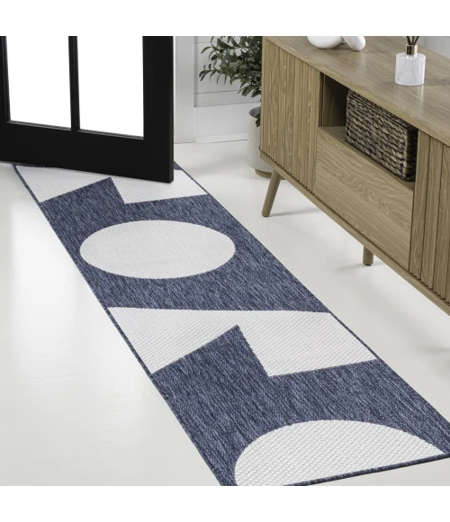 Jonathan Y TUSCAN SUN COLLECTION Blue TSN302B 2ft. X 7ft.-10in. Rect. Rug