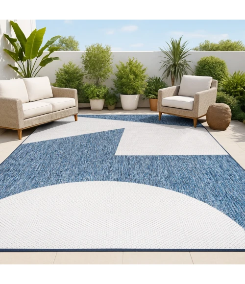 Jonathan Y TUSCAN SUN COLLECTION Blue TSN302B 2ft.-11in. X 4ft.-11in. Rect. Rug