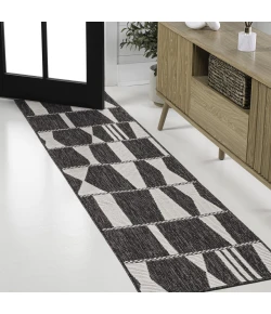 Jonathan Y TUSCAN SUN COLLECTION Black TSN303A 2ft. X 7ft.-10in. Rect. Rug