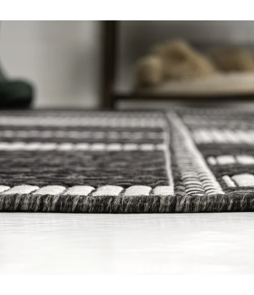 Jonathan Y TUSCAN SUN COLLECTION Black TSN303A 2ft.-11in. X 4ft.-11in. Rect. Rug