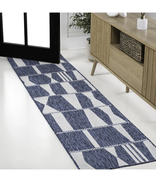 Jonathan Y TUSCAN SUN COLLECTION Blue TSN303B 2ft. X 7ft.-10in. Rect. Rug