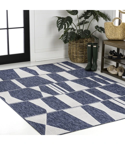 Jonathan Y TUSCAN SUN COLLECTION Blue TSN303B 2ft.-11in. X 4ft.-11in. Rect. Rug
