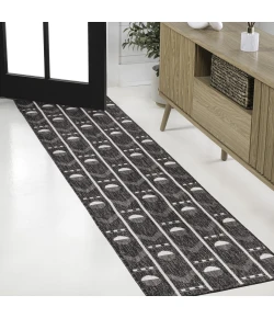 Jonathan Y TUSCAN SUN COLLECTION Black TSN304A 2ft. X 7ft.-10in. Rect. Rug