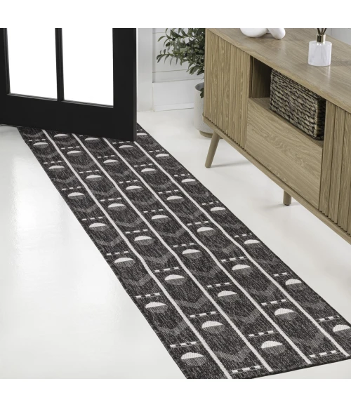 Jonathan Y TUSCAN SUN COLLECTION Black TSN304A 2ft. X 7ft.-10in. Rect. Rug