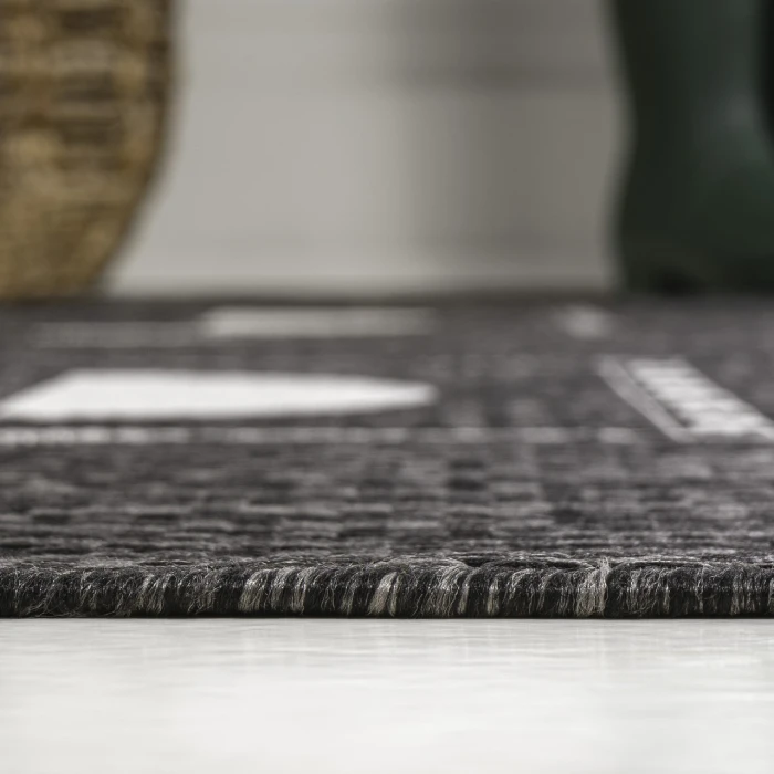Jonathan Y TUSCAN SUN COLLECTION Black TSN304A 2ft.-11in. X 4ft.-11in. Rect. Rug