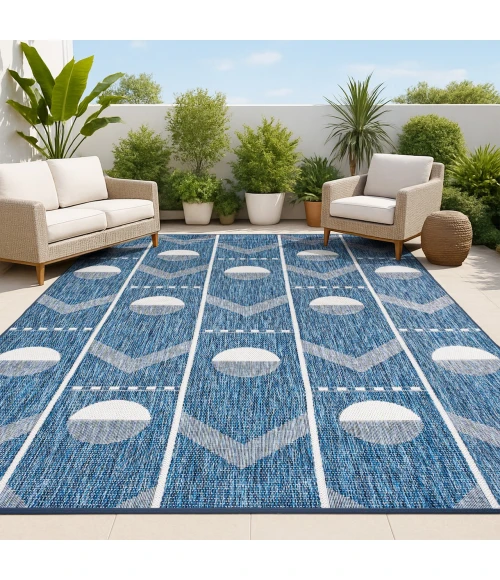 Jonathan Y TUSCAN SUN COLLECTION Blue TSN304C 4ft. X 6ft. Rect. Rug