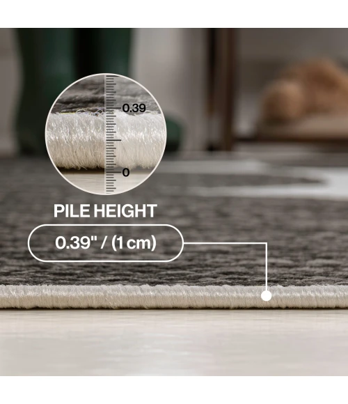 Jonathan Y TUSCAN SUN COLLECTION Black TSN305A 2ft.-11in. X 4ft.-11in. Rect. Rug