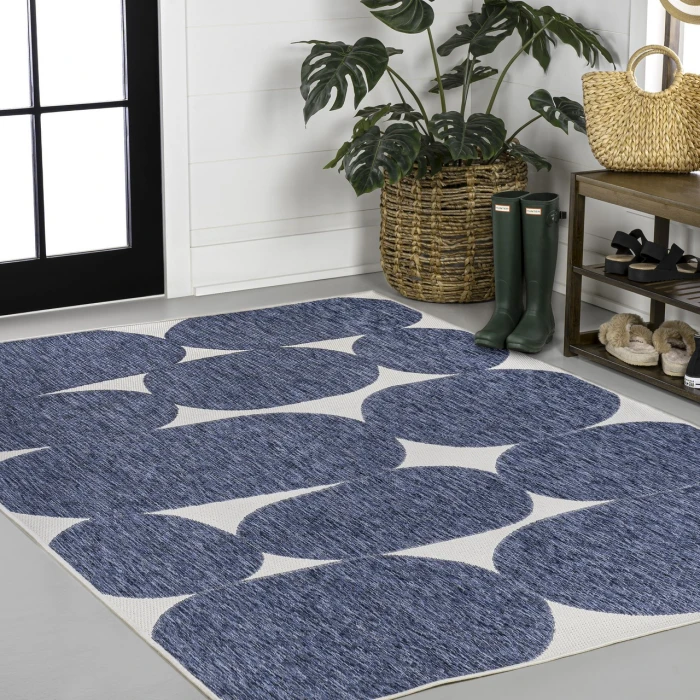 Jonathan Y TUSCAN SUN COLLECTION Blue TSN305B 5ft.3in. X 7ft.7in. Rect. Rug