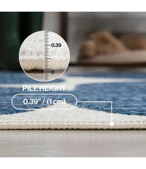 Jonathan Y TUSCAN SUN COLLECTION Blue TSN305B 5ft.3in. X 7ft.7in. Rect. Rug