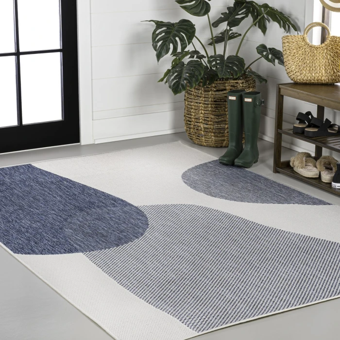 Jonathan Y TUSCAN SUN COLLECTION Blue TSN307A 7ft.-10in. X 10ft. Rect. Rug