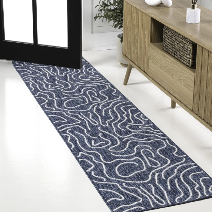 Jonathan Y TUSCAN SUN COLLECTION Blue TSN307A 2ft. X 7ft.-10in. Rect. Rug