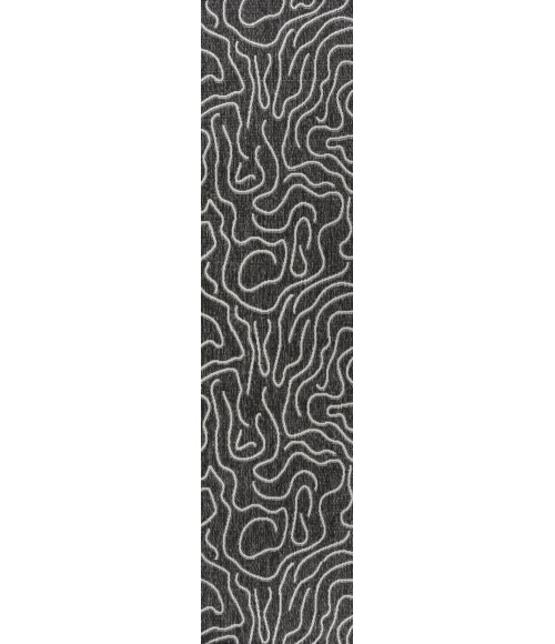 Jonathan Y TUSCAN SUN COLLECTION Black TSN307B 2ft. X 7ft.-10in. Rect. Rug